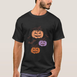 Camiseta Trio de calabazas trio Halloween Jack-o’Lantern