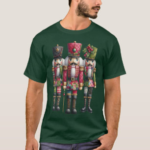 Camiseta Trío de Cascanueces Navideños de Patchwork Caprich