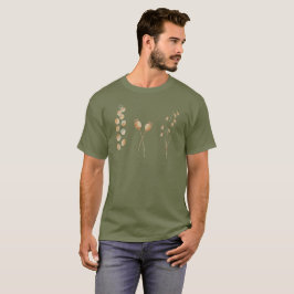 Camiseta Trío de cosecha botánica – Acuarela minimalista