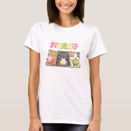 Camiseta Trio de gato Cute Hanami