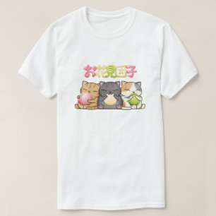 Camiseta Trio de gato Cute Hanami