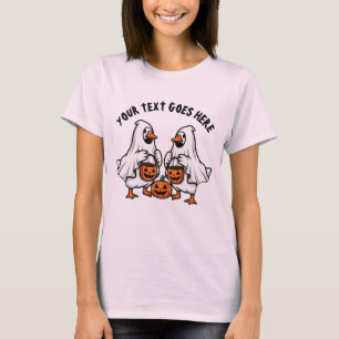 Camiseta Trío de Halloween de gansos fantasmas espeluznante