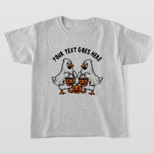Camiseta Trío de Halloween de gansos fantasmas espeluznante