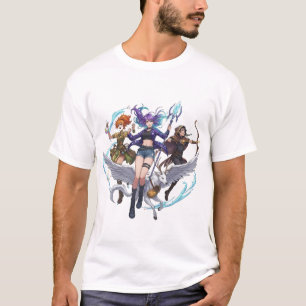 Camiseta Trío de Magia Fantástica PNG, Bruja de estilo Anim