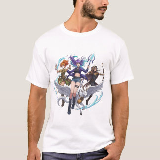 Camiseta Trío de Magia Fantástica PNG, Bruja de estilo Anim