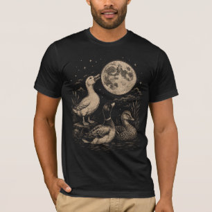 Camiseta Trio de patos a la luz de la luna – Diseño de cami