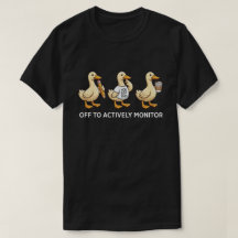 Trío de patos divertidos Gráfico de monitoreo prof