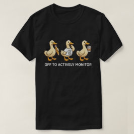 Camiseta Trío de patos divertidos Gráfico de monitoreo prof