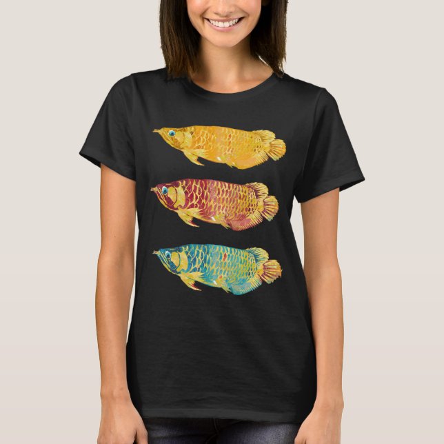 Camiseta Trío de peces Arowana (Anverso)