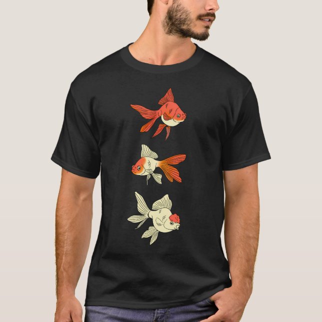 Camiseta Trío de peces dorados (Anverso)