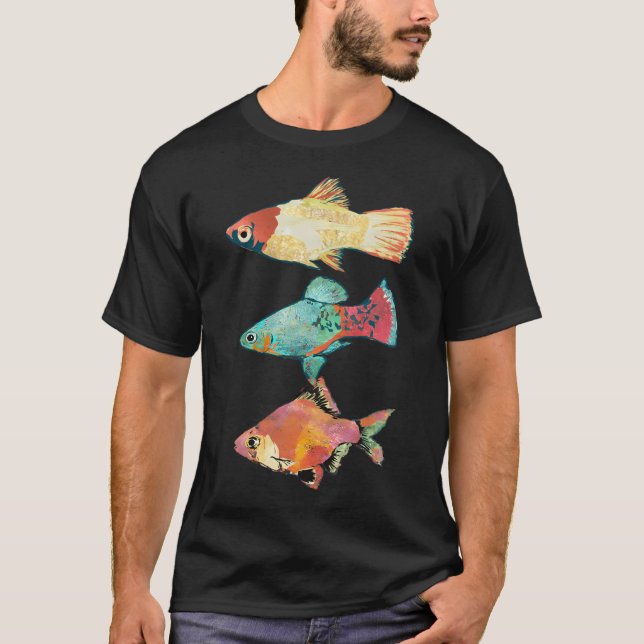 Camiseta Trío de Peces Tropicales (Anverso)