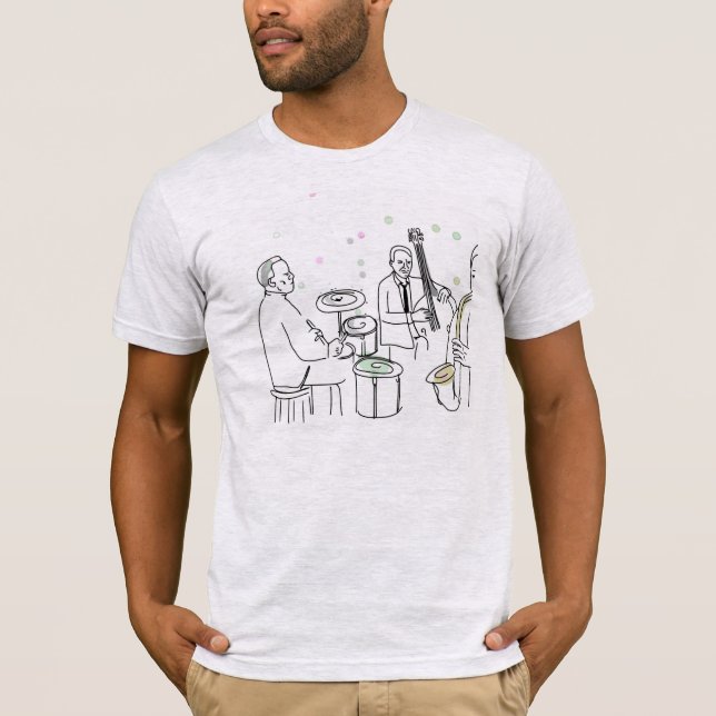 Camiseta Trío del jazz (Anverso)