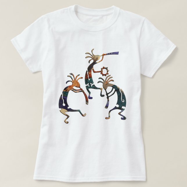 Camiseta Trío del músico de KOKOPELLI + sus ideas (Diseño del anverso)
