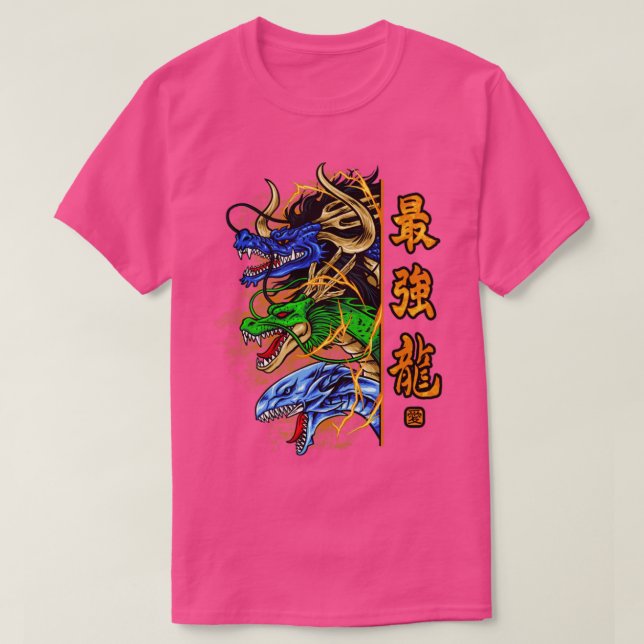 Camiseta trio dragon (Diseño del anverso)