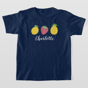 Camiseta Trío Trío de frutas tropicales de verano chica
