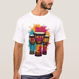 Camiseta Trío Vibrante de Tambores Djembe