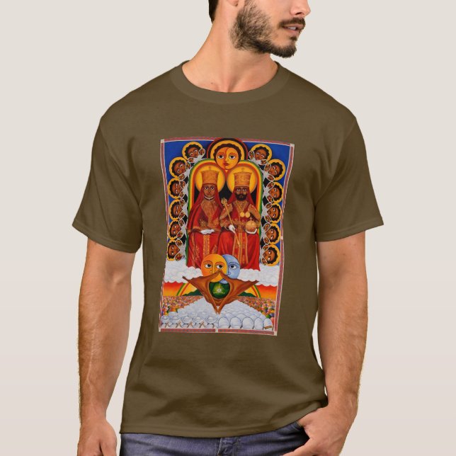 Camiseta Tripe of Judah Selassie Rasta Lion Roots (Anverso)