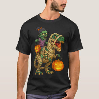 Camiseta Trípica de niños de Halloween de la Chica zombiana