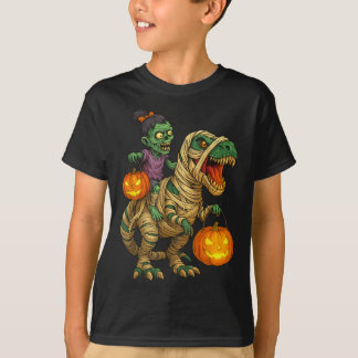 Camiseta Trípica de niños de Halloween de la Chica zombiana