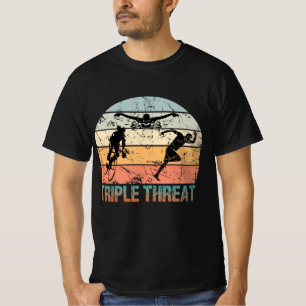 Camiseta Triple amenaza - Atleta Triatlón