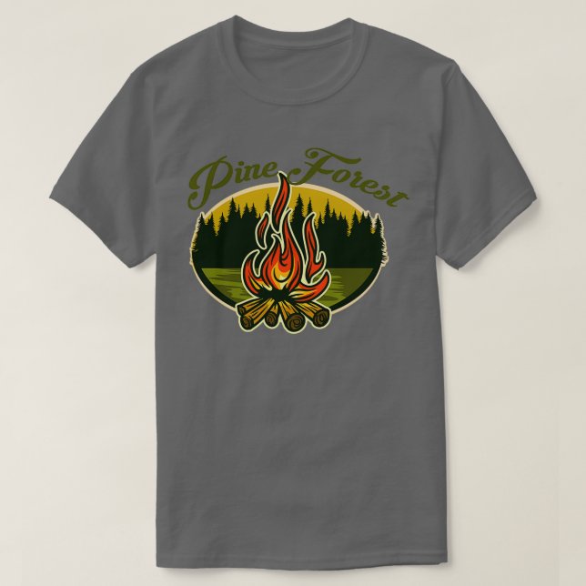 Camiseta Triple bosque de pinos (Diseño del anverso)