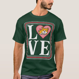 Camiseta Triple color Corgi Perro Loveri Amo Mi Corgi Diseñ