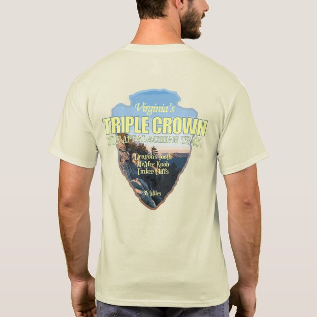 Camiseta Triple Corona de Virginia (punta de flecha) (Reverso)