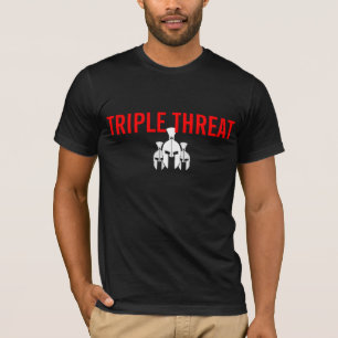 Camiseta triple de la amenaza