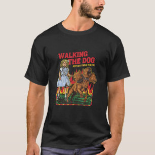 Camiseta Triple de la diversión del perro Walking Show off