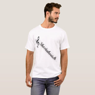 Camiseta Triple de la música clásica de Shostakovich