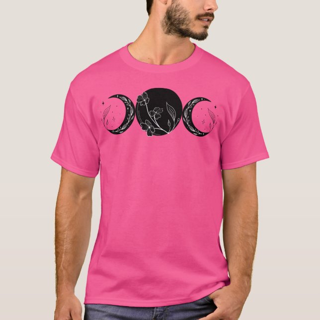 Camiseta Triple Diosa Luna Bruja Wicca (Anverso)