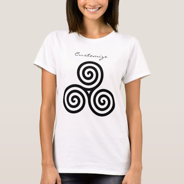 Camiseta Triple espiral negra Thunder_Cove (Anverso)