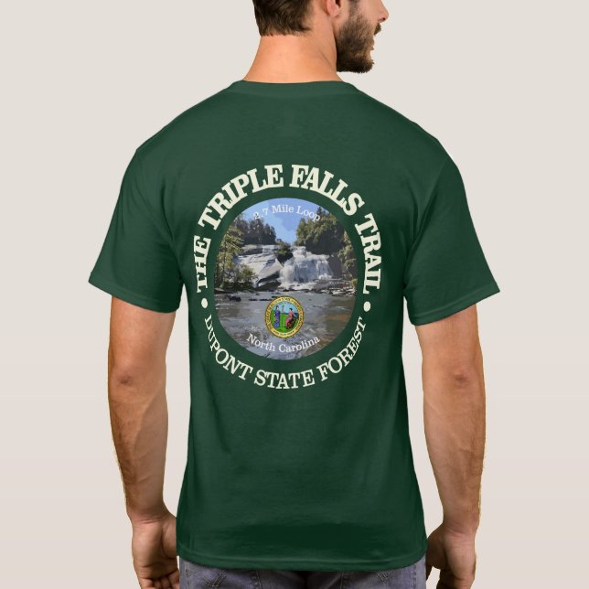 Camiseta Triple Falls Trail (rd.) (Reverso)