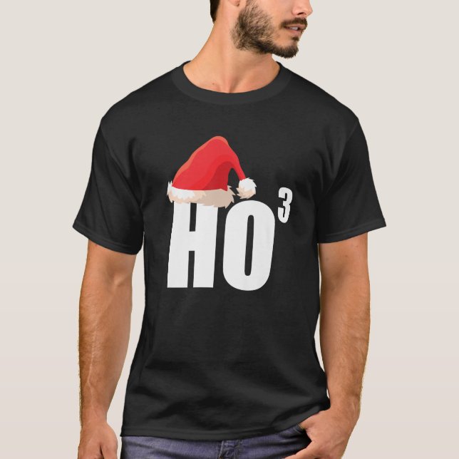 Camiseta Triple Ho Ho Tercer Poder Friki De Las Matemáticas (Anverso)