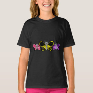 Camiseta Triple mariposa Chica camisón desordenado