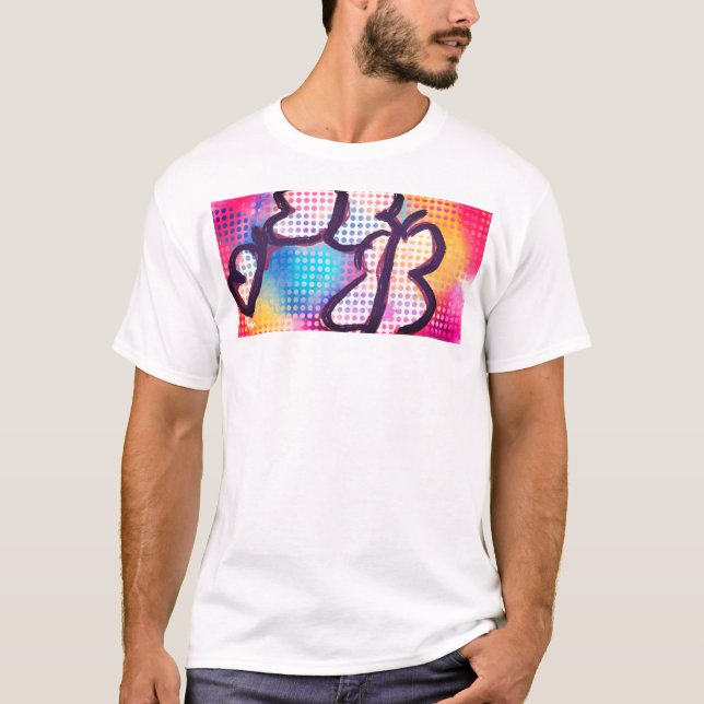 Camiseta Triple mariposas secas café de dos tonos Mug Woode (Anverso)