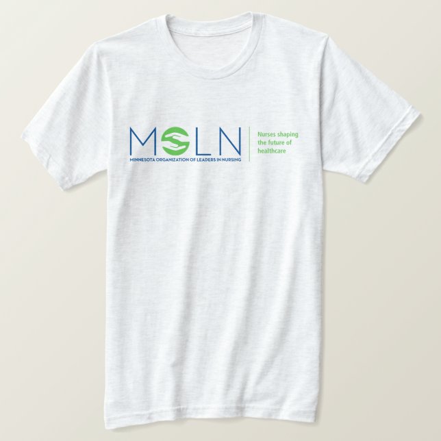 Camiseta triple mezcla de color ligero MOLN (Anverso del diseño)