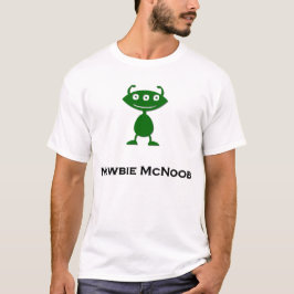 Camiseta Triple Ojo Newbie McNoob verde