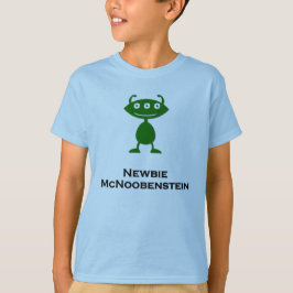 Camiseta Triple Ojo Newbie McNoobenstein verde