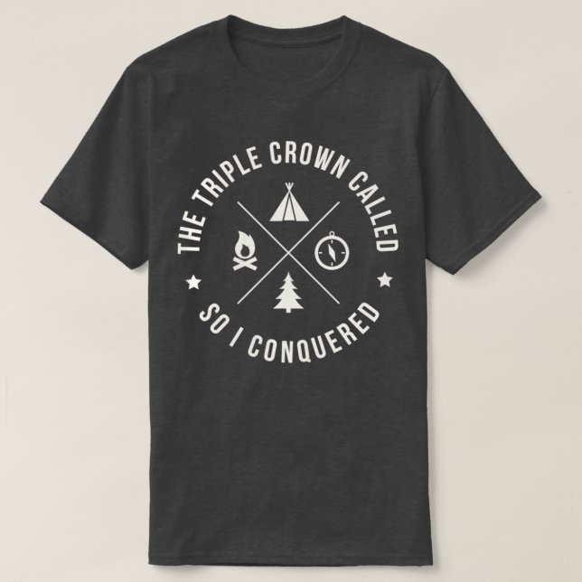 Camiseta Triple PCT de Crown de ThruHiker en CDT (Diseño del anverso)