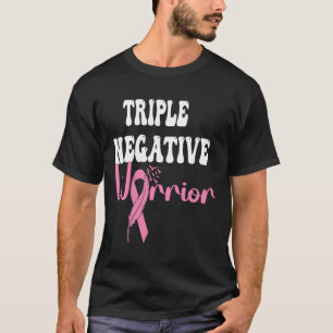 Camiseta Triple sobreviviente de cáncer de guerrero negativ