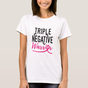 Camiseta Triple sobreviviente negativa conciencia del cánce