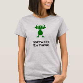 Camiseta Triple software ocular en verde fuego