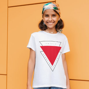 Camiseta Triple triángulo geométrico