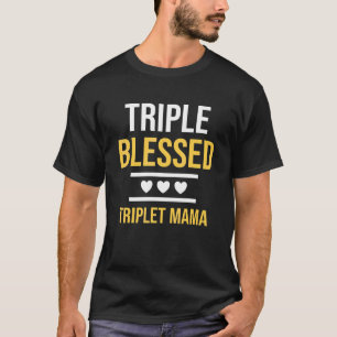 Camiseta Triple Tripleta Tripleta Triplet de mamá Triplet