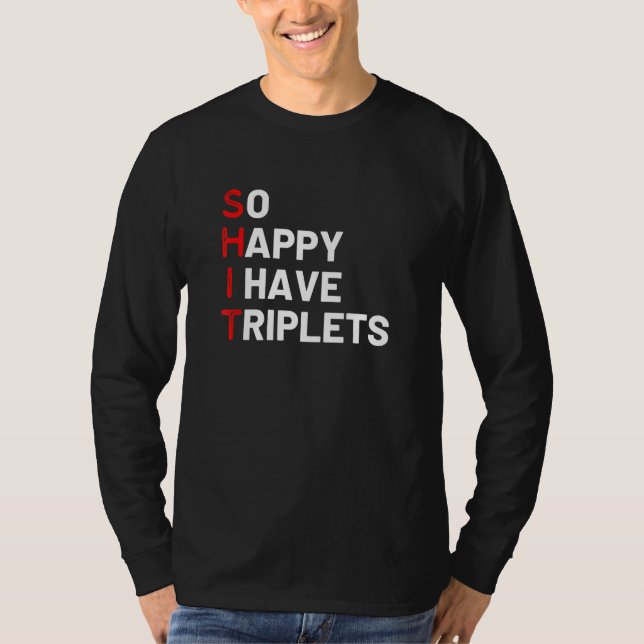 Camiseta Triplet Mom de Triplets Triplet Mama Triplet (Anverso)