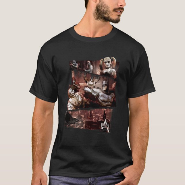 Camiseta Triplio de caracteres de la ciudad de Arkham (Anverso)