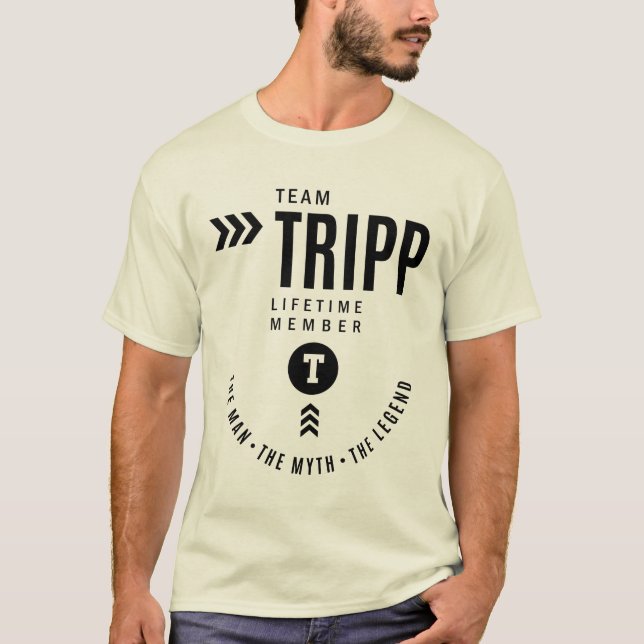 Camiseta Tripp Nombre Personalizado Regalo de Cumpleaños (Anverso)