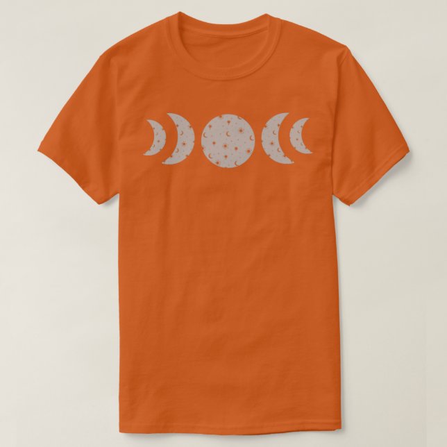 Camiseta Tripple Moon Goddess silver (Diseño del anverso)