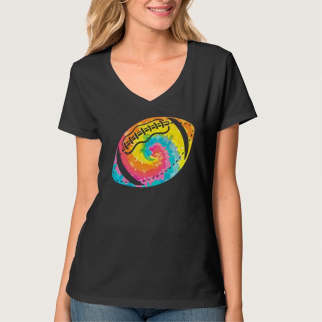 Camiseta Trippy Arcoiris Hippie Tye Dye Rugby (Anverso)
